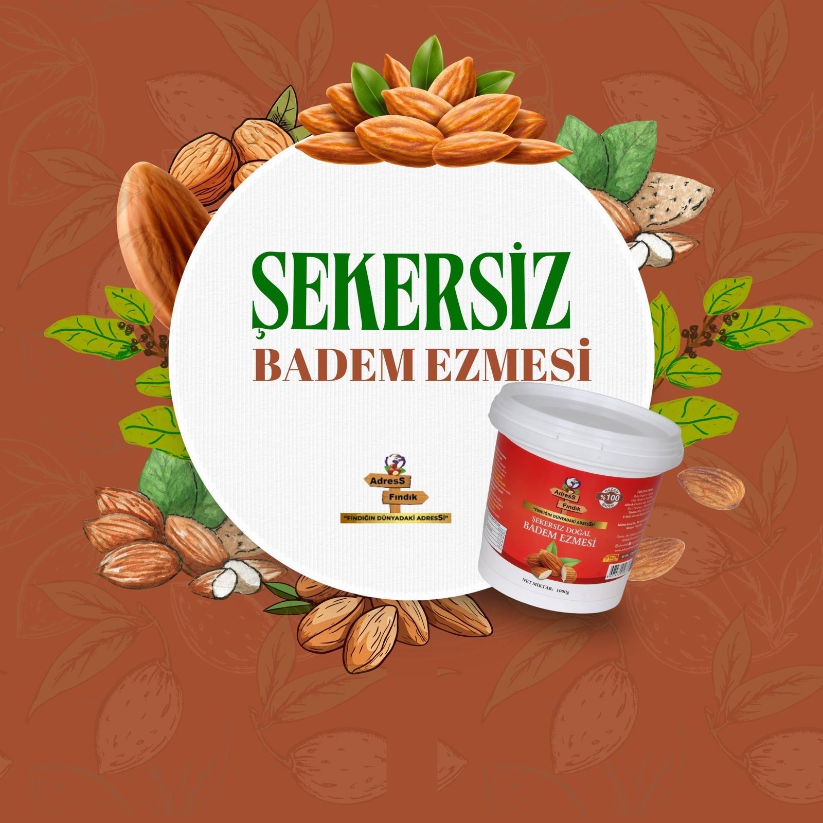 ŞEKERSİZ%20DOĞAL%20KATKISIZ%20%20BADEM%20EZMESİ%201%20Kg