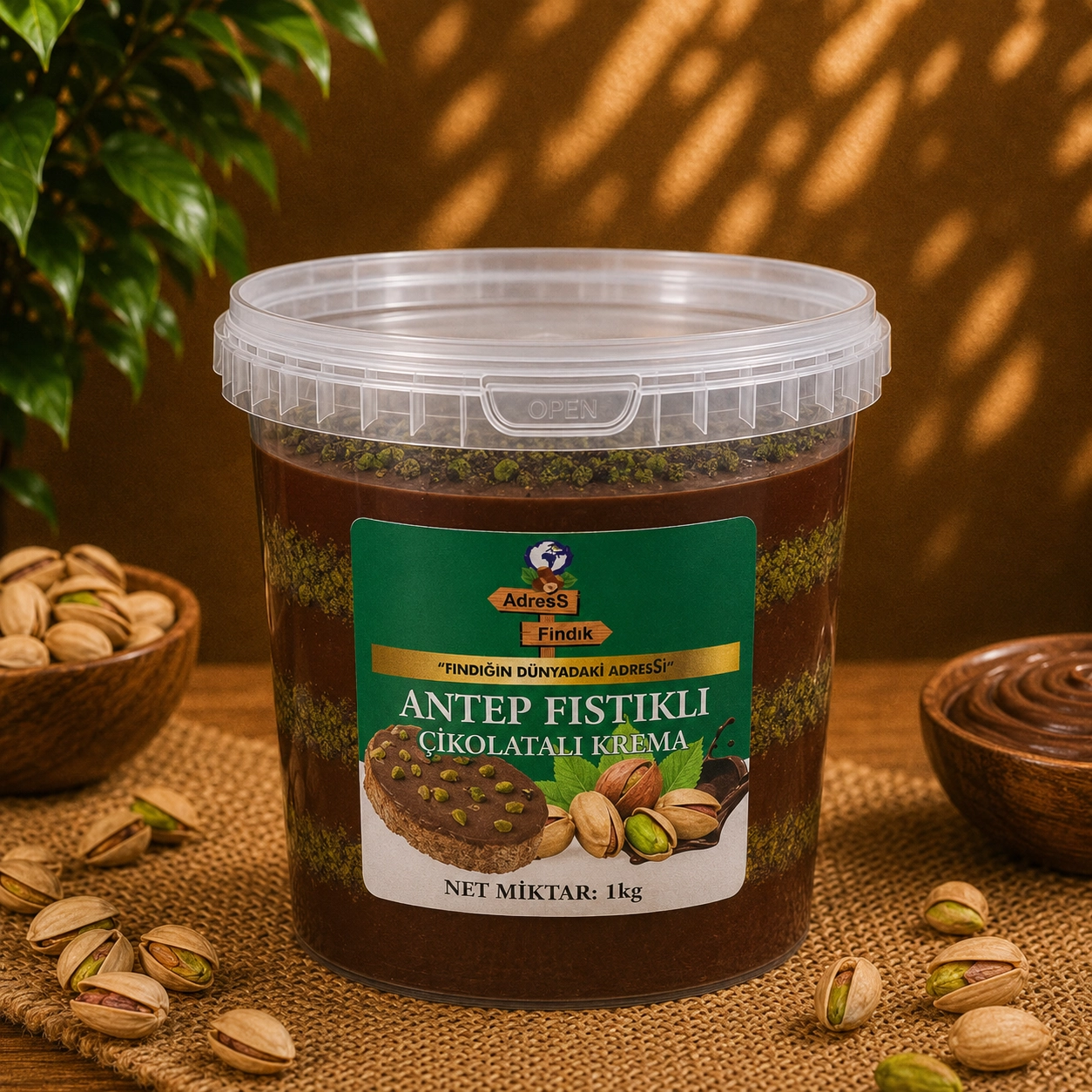 ANTEP FISTIKLI ÇİKOLATALI KREMA 1 Kg