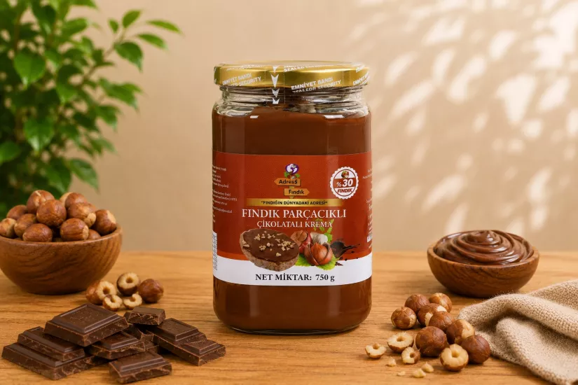 FINDIK PARÇACIKLI ÇİKOLATALI KREMA 750 g