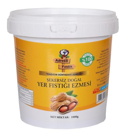 ŞEKERSİZ DOĞAL KATKISIZ % 100 YER FISTIĞI EZMESİ 1 Kg