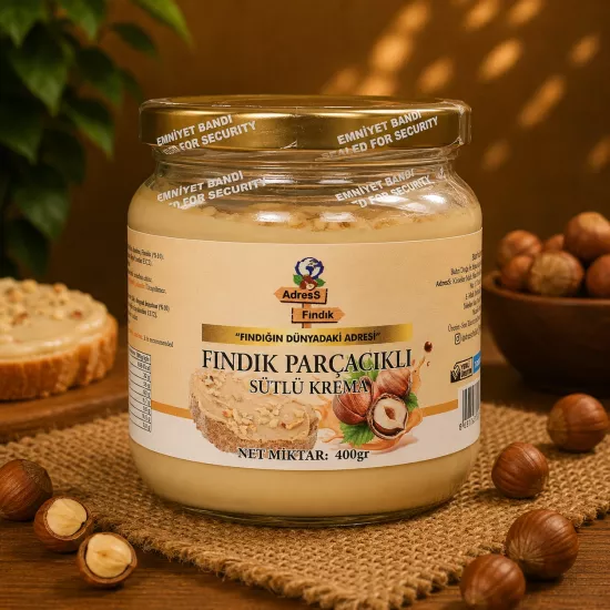 FINDIK PARÇACIKLI SÜTLÜ KREMA 400 g