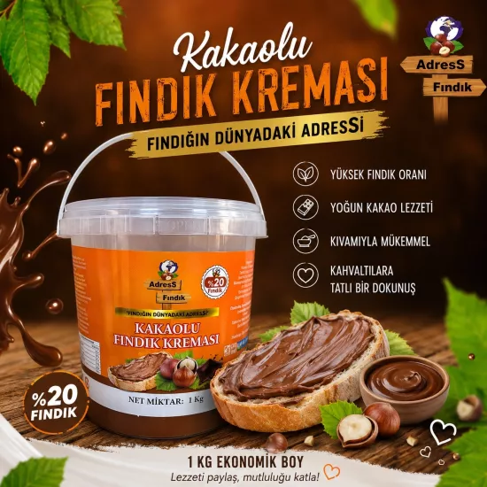 KAKAOLU FINDIK KREMASI 1 Kg