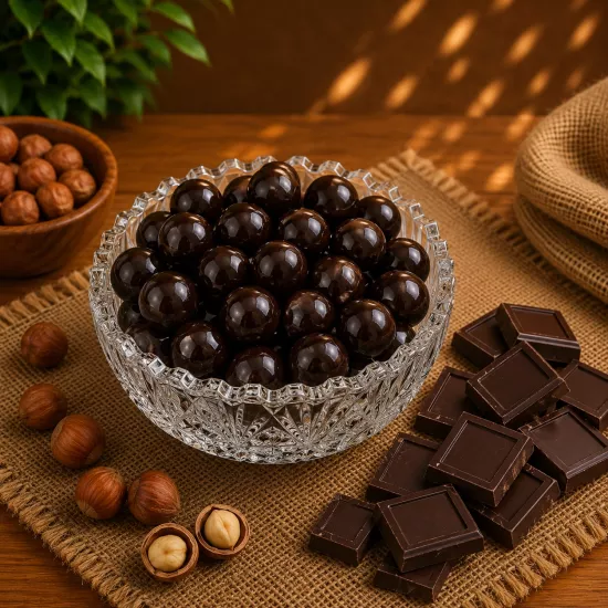 BİTTER ÇİKOLATALI FINDIK DRAJE 500 g