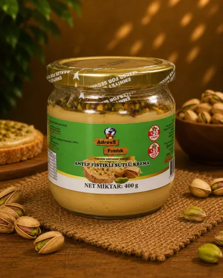 ANTEP FISTIKLI SÜTLÜ KREMA 400 g
