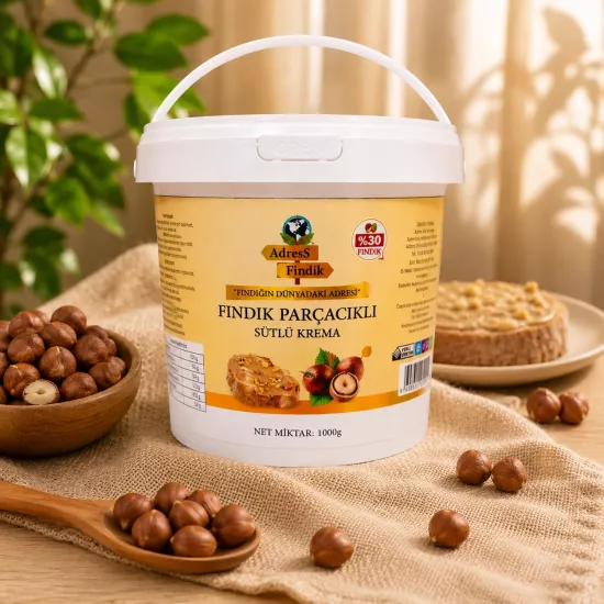 FINDIK PARÇACIKLI SÜTLÜ KREMA 1 Kg