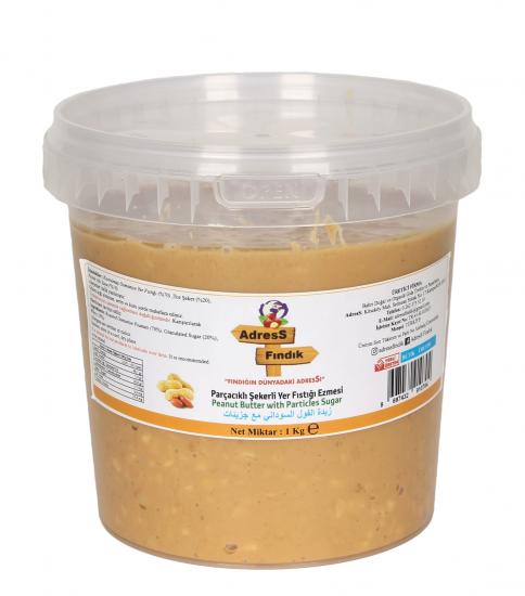 Parçacıklı Şekerli Yer Fıstığı Ezmesi 1 Kg