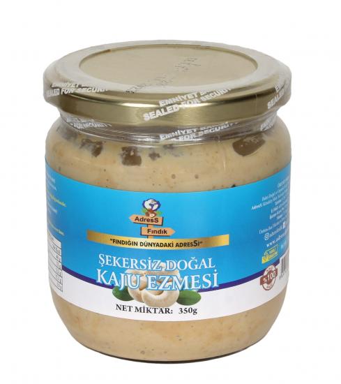 ŞEKERSİZ DOĞAL KATKISIZ KAJU EZMESİ 350 g