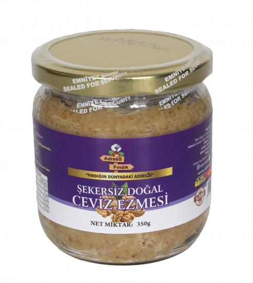 ŞEKERSİZ DOĞAL KATKISIZ CEVİZ EZMESİ 350 g